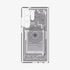 ACS07294 - Galaxy S24 Ultra Case Ultra Hybrid Zero One in Zero One White showing the back